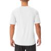 imageMAGCOMSEN Mens UPF 50 Sun Protection Shirts V Neck Short Sleeve TShirt Quick Dry Swim UV Shirt Summer Workout Rash GuardWhite