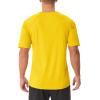 imageMAGCOMSEN Mens UPF 50 Sun Protection Shirts V Neck Short Sleeve TShirt Quick Dry Swim UV Shirt Summer Workout Rash GuardYellow