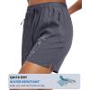 imageMAGCOMSEN Womens 5quot Hiking Shorts UPF 50 Quick Dry Lightweight Athletic Running Golf Summer Casual Shorts with PocketsDark Grey