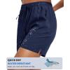 imageMAGCOMSEN Womens 5quot Hiking Shorts UPF 50 Quick Dry Lightweight Athletic Running Golf Summer Casual Shorts with PocketsNavy