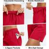imageMAGCOMSEN Womens 5quot Hiking Shorts UPF 50 Quick Dry Lightweight Athletic Running Golf Summer Casual Shorts with PocketsRed
