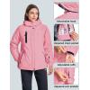 imageMAGCOMSEN Womens Winter Coats Waterproof Insulated Snow Ski Jacket Hood Fleece Lined Warm Mountain Snowboarding WindbreakerApink