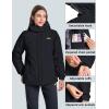 imageMAGCOMSEN Womens Winter Coats Waterproof Insulated Snow Ski Jacket Hood Fleece Lined Warm Mountain Snowboarding WindbreakerBlack