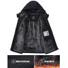 imageMAGCOMSEN Womens Winter Coats Waterproof Insulated Snow Ski Jacket Hood Fleece Lined Warm Mountain Snowboarding WindbreakerBlack