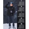 imageMAGCOMSEN Womens Winter Coats Waterproof Insulated Snow Ski Jacket Hood Fleece Lined Warm Mountain Snowboarding WindbreakerBlack