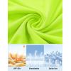 imageMAGCOMSEN Womens Long Sleeve Shirts UPF 80 Quick Dry Athletic Workout Tee Shirts with Thumb Holes Rash Guard Swim TopsFluorescent Green