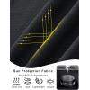 imageMAGCOMSEN Womens Quarter Zip Pullover Long Sleeve UPF 50 Rashguard Golf Sun Protection Shirts Quick Dry Workout TopsBlack