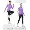 imageMAGCOMSEN Womens Quarter Zip Pullover Long Sleeve UPF 50 Rashguard Golf Sun Protection Shirts Quick Dry Workout TopsLight Purple