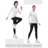 imageMAGCOMSEN Womens Quarter Zip Pullover Long Sleeve UPF 50 Rashguard Golf Sun Protection Shirts Quick Dry Workout TopsWhite