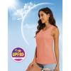 imageMAGCOMSEN Womens Sleeveless Workout Shirts UPF 80 Dry Fit Running Wicking Tank Tops Athletic Gym SummerApricot