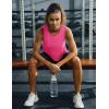 imageMAGCOMSEN Womens Sleeveless Workout Shirts UPF 80 Dry Fit Running Wicking Tank Tops Athletic Gym SummerRose