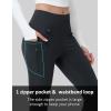 imageMAGCOMSEN Womens Fleece Lined Flare Leggings Waterproof Insulated Winter Pants Hiking Yoga Bootcut Leggings 3 PocketsBlack