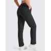 imageMAGCOMSEN Womens Sherpa Lined Sweatpants Winter Warm Fleece Pants Water Resistant Heavy Insulated Thermal Pants OutdoorBlack