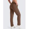 imageMAGCOMSEN Womens Sherpa Lined Sweatpants Winter Warm Fleece Pants Water Resistant Heavy Insulated Thermal Pants OutdoorBrown