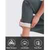 imageMAGCOMSEN Womens Sherpa Lined Sweatpants Winter Warm Fleece Pants Water Resistant Heavy Insulated Thermal Pants OutdoorDark Grey