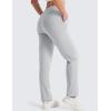 imageMAGCOMSEN Womens Sherpa Lined Sweatpants Winter Warm Fleece Pants Water Resistant Heavy Insulated Thermal Pants OutdoorLight Grey