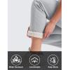 imageMAGCOMSEN Womens Sherpa Lined Sweatpants Winter Warm Fleece Pants Water Resistant Heavy Insulated Thermal Pants OutdoorLight Grey