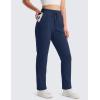 imageMAGCOMSEN Womens Sherpa Lined Sweatpants Winter Warm Fleece Pants Water Resistant Heavy Insulated Thermal Pants OutdoorNavy