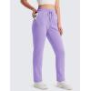 imageMAGCOMSEN Womens Sherpa Lined Sweatpants Winter Warm Fleece Pants Water Resistant Heavy Insulated Thermal Pants OutdoorTaro Purple