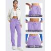 imageMAGCOMSEN Womens Sherpa Lined Sweatpants Winter Warm Fleece Pants Water Resistant Heavy Insulated Thermal Pants OutdoorTaro Purple