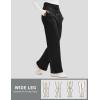 imageMAGCOMSEN Womens Fleece Lined Sweatpants Wide Leg Warm Winter Thick Baggy High Waist Lounge Sweat Pants with PocketsBlack
