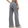 imageMAGCOMSEN Womens Fleece Lined Sweatpants Wide Leg Warm Winter Thick Baggy High Waist Lounge Sweat Pants with PocketsDark Grey