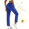 imageMAGCOMSEN Womens Hiking Pants Lightweight Quick Dry UPF 50 Water Resistant Elastic Waist Golf Travel Pants Zip PocketsBlue