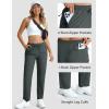 imageMAGCOMSEN Womens Hiking Pants Lightweight Quick Dry UPF 50 Water Resistant Elastic Waist Golf Travel Pants Zip PocketsDark Grey