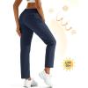 imageMAGCOMSEN Womens Hiking Pants Lightweight Quick Dry UPF 50 Water Resistant Elastic Waist Golf Travel Pants Zip PocketsNavy
