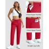 imageMAGCOMSEN Womens Hiking Pants Lightweight Quick Dry UPF 50 Water Resistant Elastic Waist Golf Travel Pants Zip PocketsRed