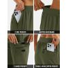 imageMAGCOMSEN Womens 13quot Long Hiking Shorts UPF50 Lightweight Quick Dry Knee Length Bermuda Cargo Shorts with 6 PocketsArmy Green