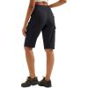 imageMAGCOMSEN Womens 13quot Long Hiking Shorts UPF50 Lightweight Quick Dry Knee Length Bermuda Cargo Shorts with 6 PocketsBlack