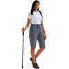 imageMAGCOMSEN Womens 13quot Long Hiking Shorts UPF50 Lightweight Quick Dry Knee Length Bermuda Cargo Shorts with 6 PocketsDark Gray