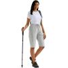 imageMAGCOMSEN Womens 13quot Long Hiking Shorts UPF50 Lightweight Quick Dry Knee Length Bermuda Cargo Shorts with 6 PocketsLight Dray