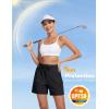imageMAGCOMSEN Womens 5quot Hiking Cargo Shorts UPF 50 Lightweight Quick Dry Summer Golf Athletic Casual Shorts 4 PocketsBlack