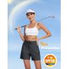 imageMAGCOMSEN Womens 5quot Hiking Cargo Shorts UPF 50 Lightweight Quick Dry Summer Golf Athletic Casual Shorts 4 PocketsDark Grey