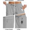 imageMAGCOMSEN Womens 5quot Hiking Cargo Shorts UPF 50 Lightweight Quick Dry Summer Golf Athletic Casual Shorts 4 PocketsLight Gray