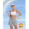 imageMAGCOMSEN Womens 5quot Hiking Cargo Shorts UPF 50 Lightweight Quick Dry Summer Golf Athletic Casual Shorts 4 PocketsLight Gray