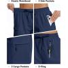 imageMAGCOMSEN Womens 5quot Hiking Cargo Shorts UPF 50 Lightweight Quick Dry Summer Golf Athletic Casual Shorts 4 PocketsNavy Blue