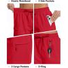 imageMAGCOMSEN Womens 5quot Hiking Cargo Shorts UPF 50 Lightweight Quick Dry Summer Golf Athletic Casual Shorts 4 PocketsRed
