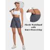 imageMAGCOMSEN Womens 5quot Hiking Cargo Shorts UPF 50 Quick Dry Lightweight Golf Athletic Casual Summer Shorts with PocketsDark Grey