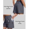 imageMAGCOMSEN Womens 5quot Hiking Cargo Shorts UPF 50 Quick Dry Lightweight Golf Athletic Casual Summer Shorts with PocketsDark Grey