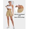 imageMAGCOMSEN Womens 5quot Hiking Cargo Shorts UPF 50 Quick Dry Lightweight Golf Athletic Casual Summer Shorts with PocketsKhaki