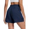 imageMAGCOMSEN Womens 5quot Hiking Cargo Shorts UPF 50 Quick Dry Lightweight Golf Athletic Casual Summer Shorts with PocketsNavy Blue