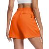 imageMAGCOMSEN Womens 5quot Hiking Cargo Shorts UPF 50 Quick Dry Lightweight Golf Athletic Casual Summer Shorts with PocketsOrange