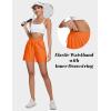 imageMAGCOMSEN Womens 5quot Hiking Cargo Shorts UPF 50 Quick Dry Lightweight Golf Athletic Casual Summer Shorts with PocketsOrange