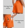 imageMAGCOMSEN Womens 5quot Hiking Cargo Shorts UPF 50 Quick Dry Lightweight Golf Athletic Casual Summer Shorts with PocketsOrange