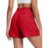 imageMAGCOMSEN Womens 5quot Hiking Cargo Shorts UPF 50 Quick Dry Lightweight Golf Athletic Casual Summer Shorts with PocketsRed