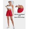 imageMAGCOMSEN Womens 5quot Hiking Cargo Shorts UPF 50 Quick Dry Lightweight Golf Athletic Casual Summer Shorts with PocketsRed