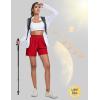 imageMAGCOMSEN Womens 5quot Hiking Cargo Shorts UPF 50 Quick Dry Lightweight Golf Athletic Casual Summer Shorts with PocketsRed